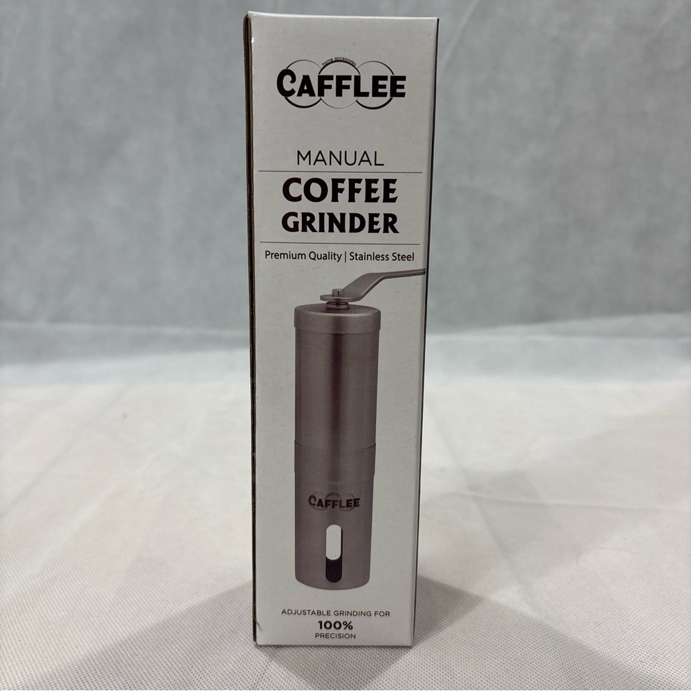 Stainless Steel Manual Coffee Grinder - Silver